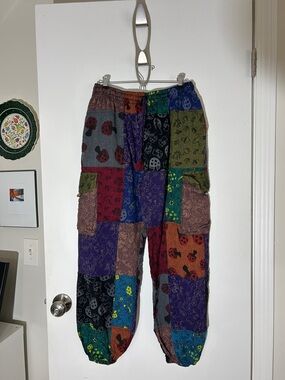 Festival Boho Pants Cotton Nepal M/L